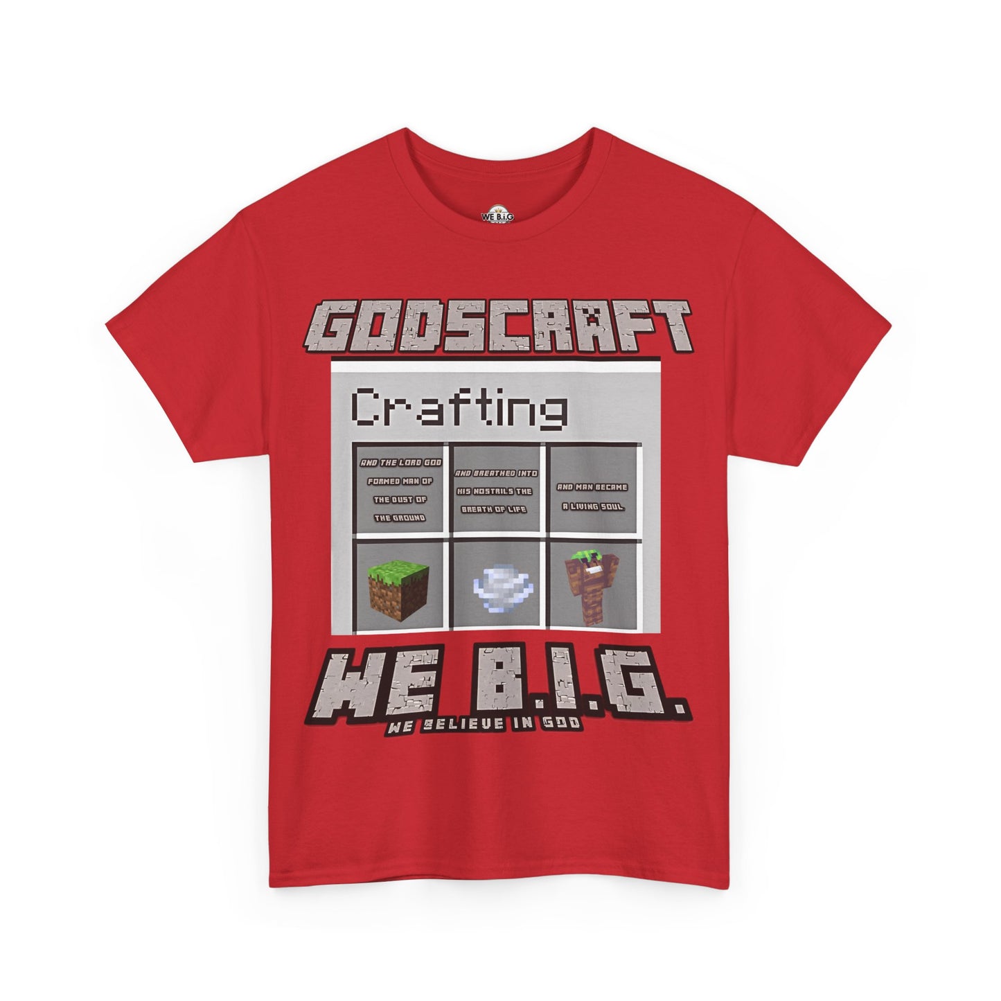 Godscraft Crafting Tee, Gamer Shirt, Minecraft Apparel, Fun Casual Top, Creative Gift for Gamers