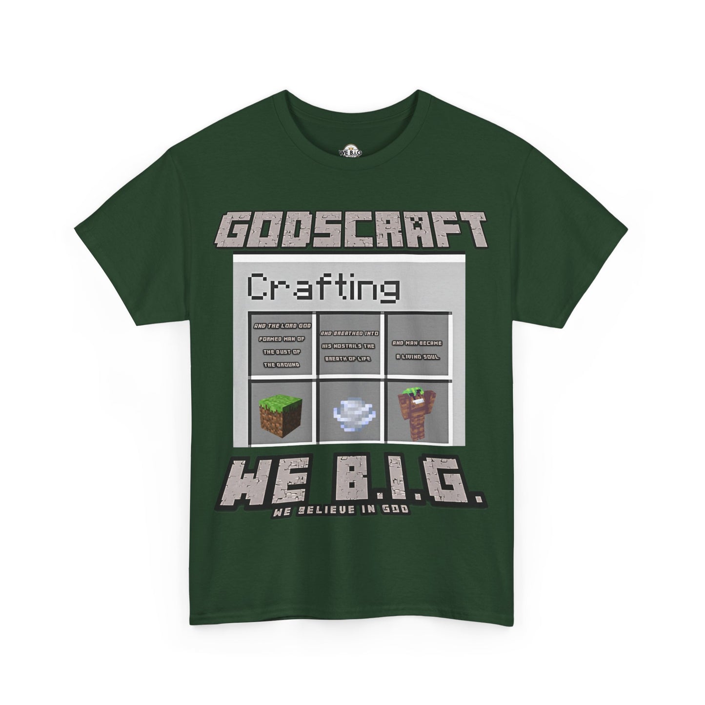 Godscraft Crafting Tee, Gamer Shirt, Minecraft Apparel, Fun Casual Top, Creative Gift for Gamers