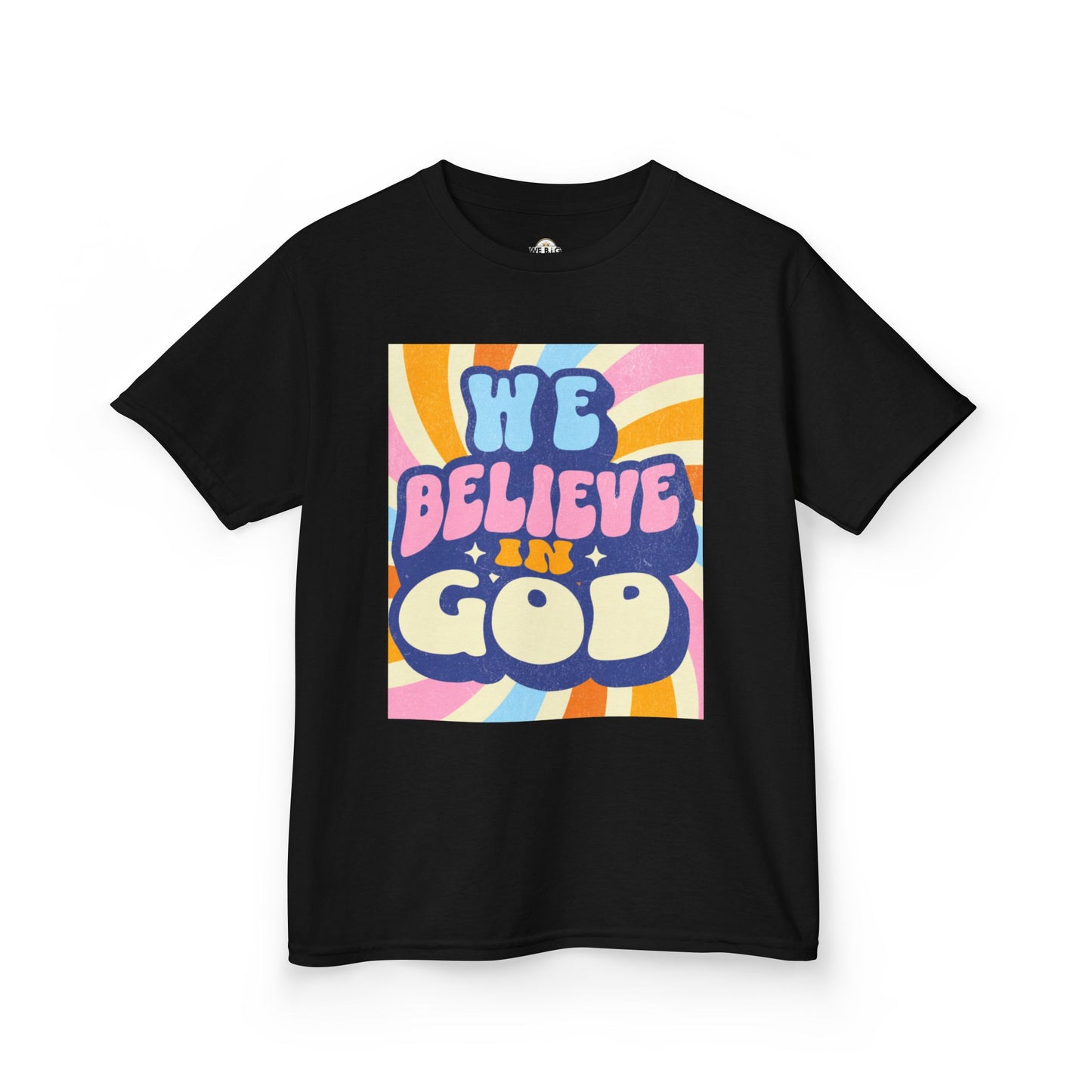 'We Believe in GOD' - Fun Cotton Shirt for Celebrations, Faith-Based Events, Everyday Wear