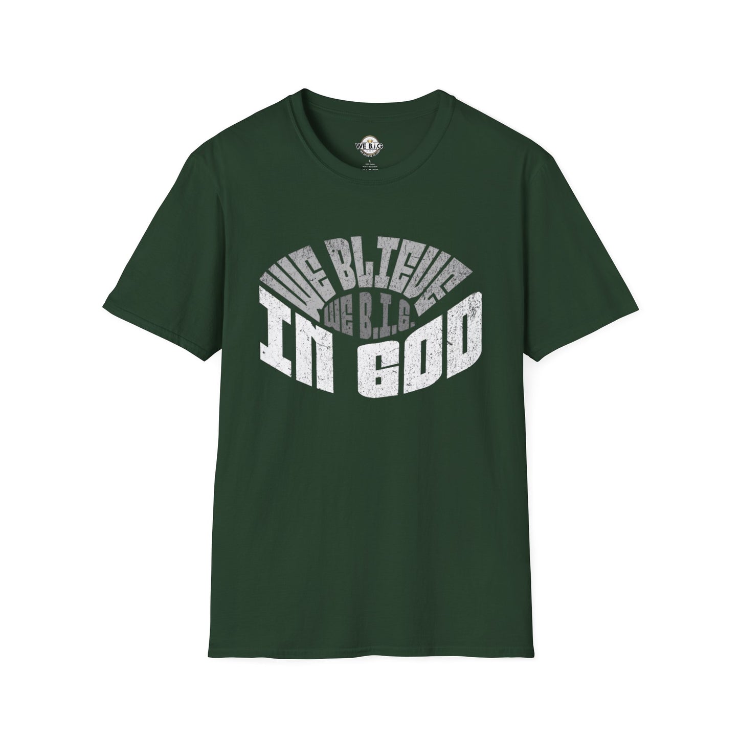 We B.i.G. Stadium—Inspirational Faith Unisex T-Shirt - Perfect for Church, Gift for Friends, Christian Apparel, Casual Wear, Faith-Based Fashion