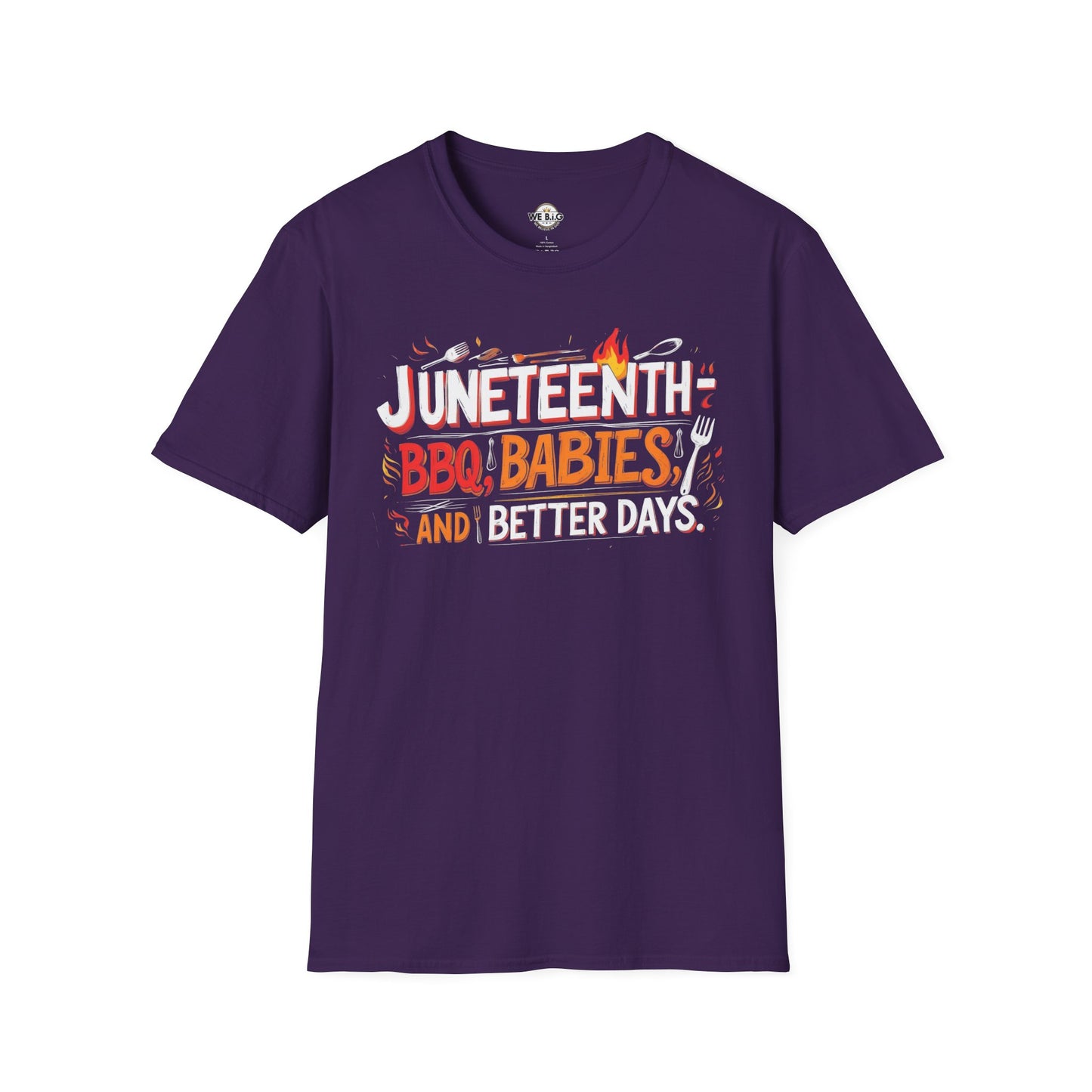 Juneteenth Celebration T-Shirt, Unisex BBQ Tee, Black Casual Wear, Affirmation Shirt, Comfortable Everyday Style