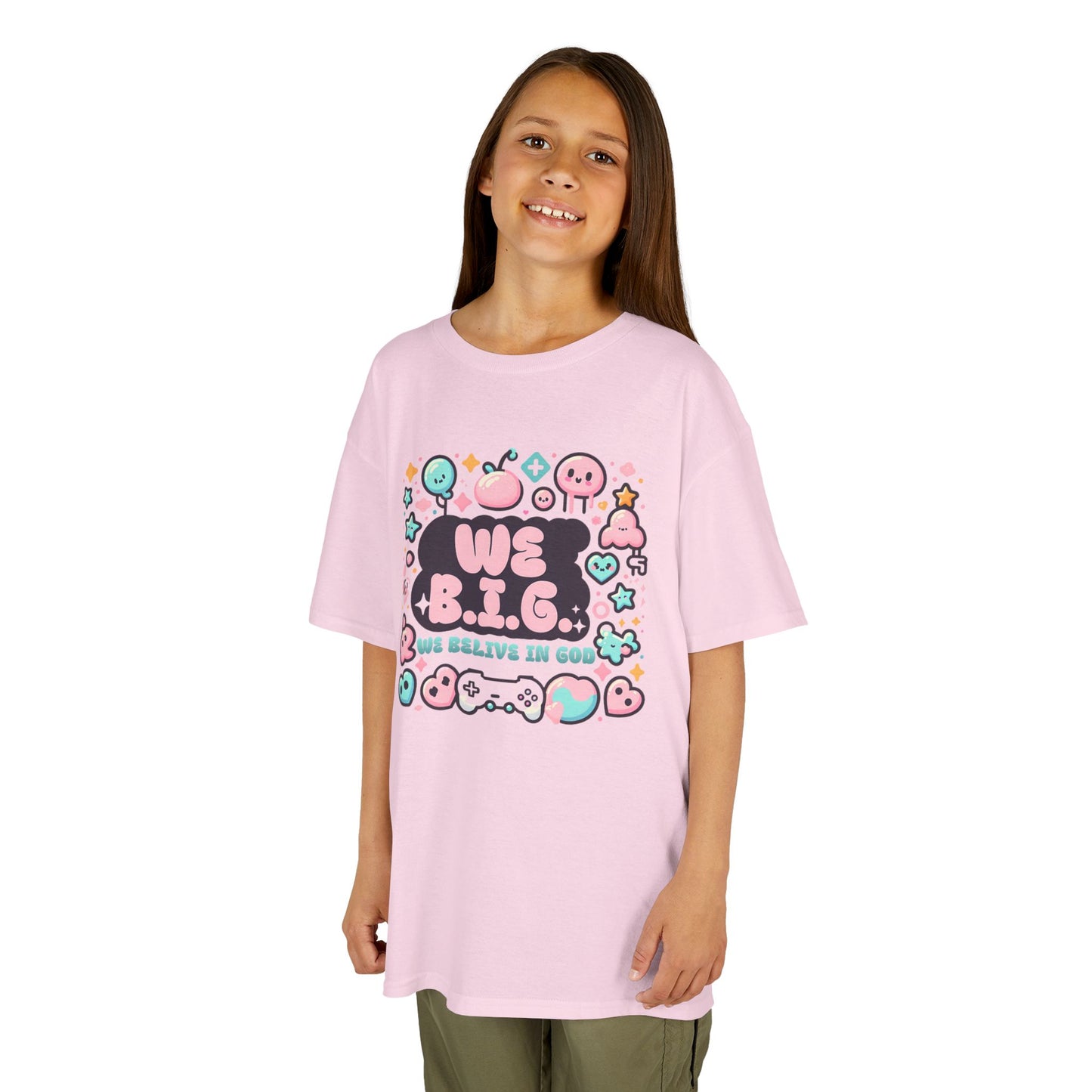 We B.i.G. Kids Graphic Tee - We B.I.G. Design, Fun Summer Outfits, Birthday Gift, Playful Apparel, Gaming Enthusiasts