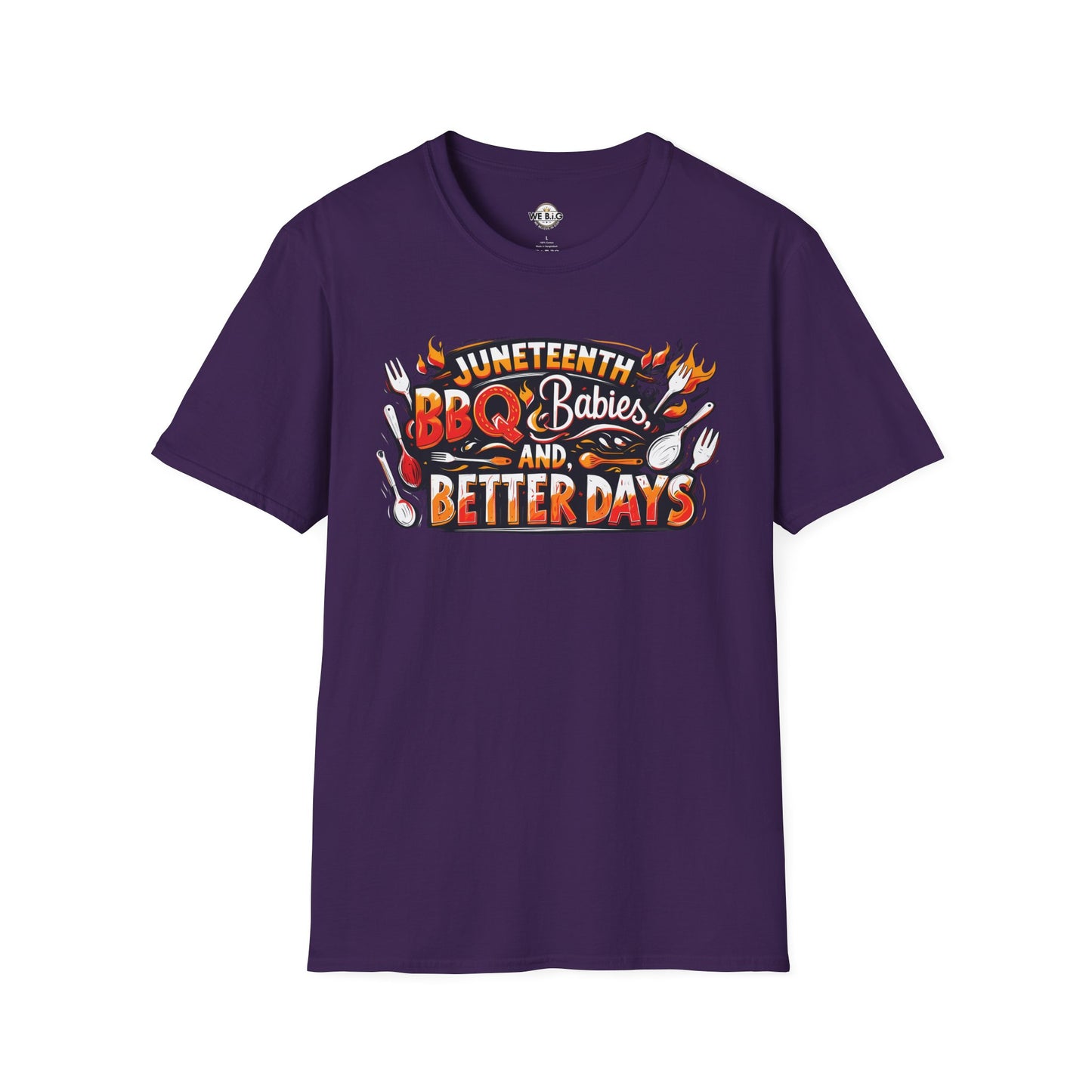Juneteenth BBQ and Better Days T-Shirt, Unisex Graphic Tee, Summer BBQ Wear, Faith-Based Apparel, Festival Clothing, Gift Idea