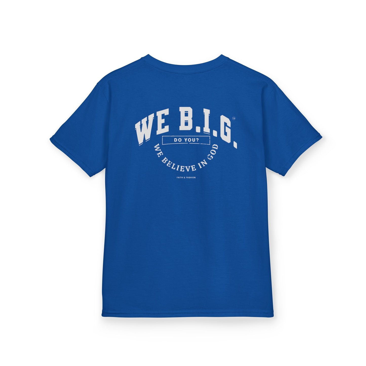 'We Believe in GOD' - Fun Cotton Shirt for Celebrations, Faith-Based Events, Everyday Wear