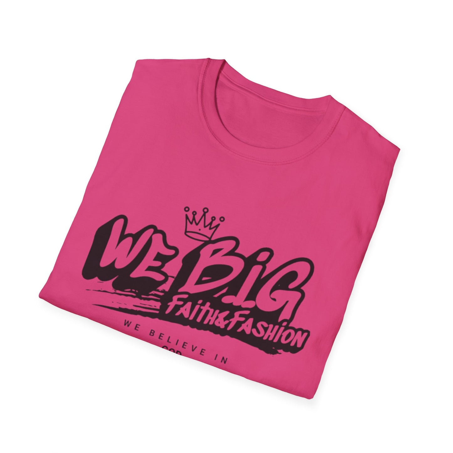 Faith-Inspired Unisex Softstyle T-Shirt | We Big Graphic Tee, Casual Faithwear, Christian Apparel, Gift for Believers, Everyday Comfort