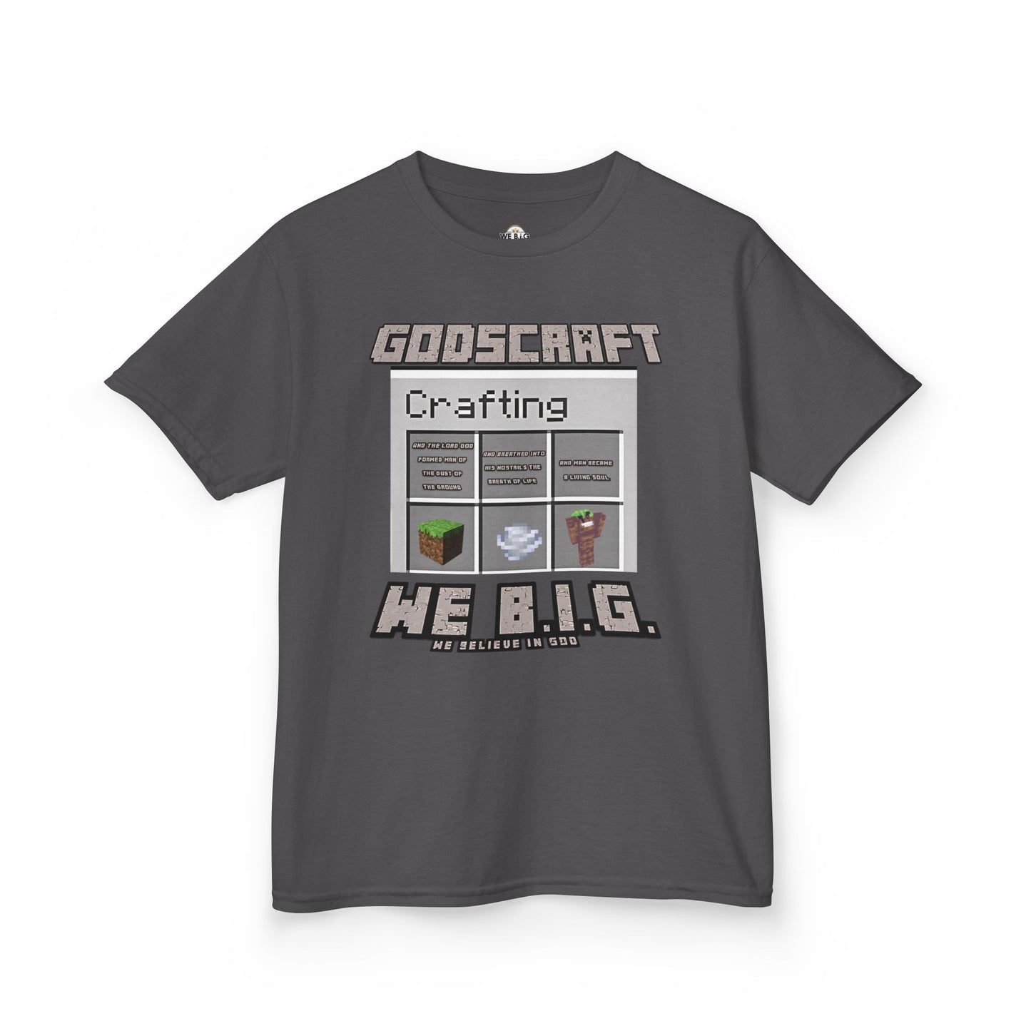 Kids Gaming Tee - Minecraft Crafting Design, Perfect Gift for Gamers, Birthday, Everyday Wear, Casual Fun, Kids Apparel