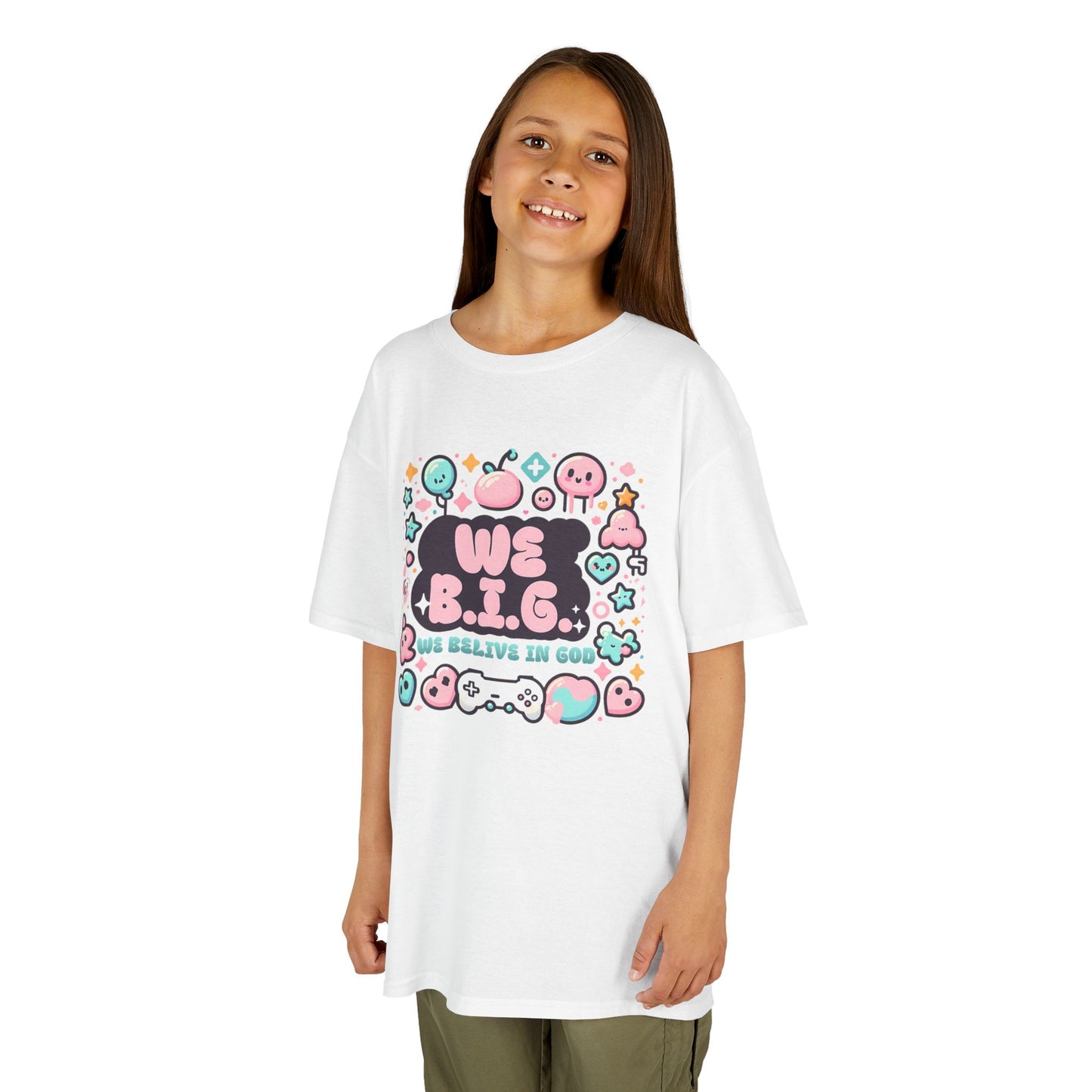 We B.i.G. Kids Graphic Tee - We B.I.G. Design, Fun Summer Outfits, Birthday Gift, Playful Apparel, Gaming Enthusiasts