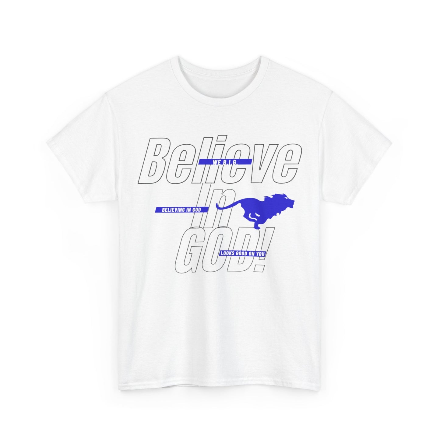 We B.i.G.—Belief-Driven Unisex Heavy Cotton Tee, Motivational Shirt, Everyday Wear, Gifts for Him/Her, Inspirational Apparel, Casual Style