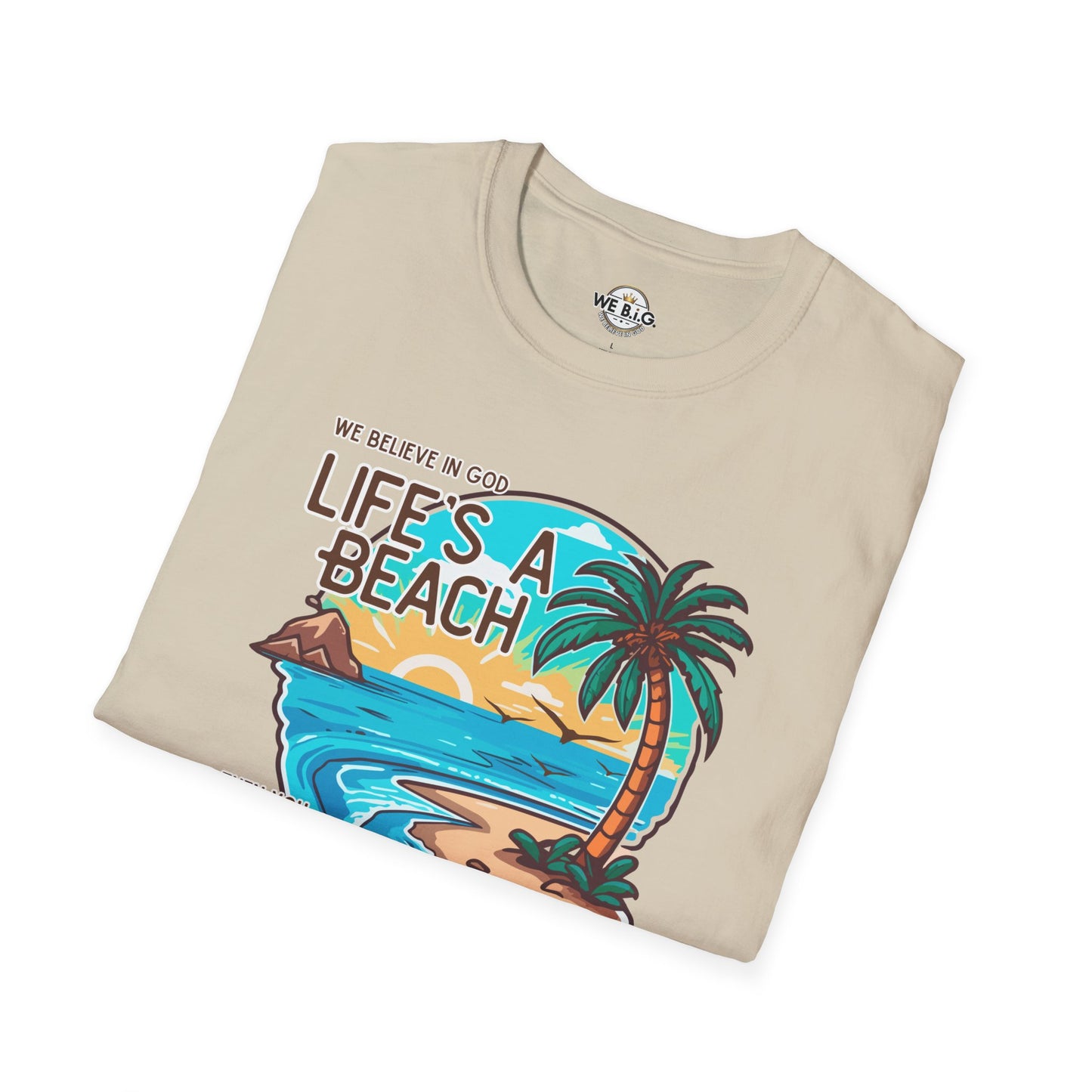 "Life's a Beach, Then You Dive—Beach Life Unisex T-Shirt - Summer Vibes Tee, Vacation Shirt, Gift for Beach Lovers, Coastal Apparel, Island Life Clothing