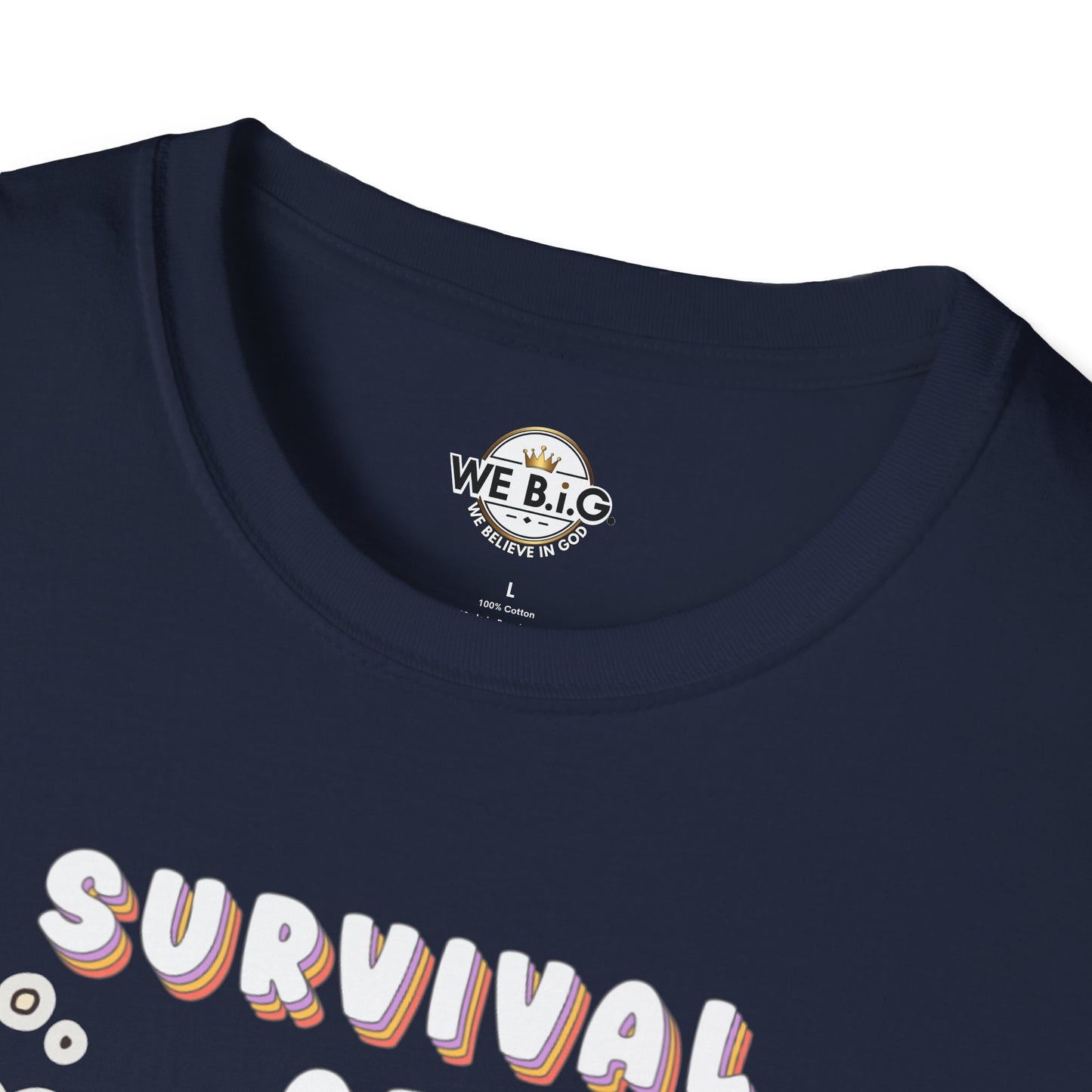 Survival of the Cutest Tee—Cute Cat Character Unisex T-Shirt, Gift for Cat Lovers, Fun Casual Wear, Kawaii Style Apparel