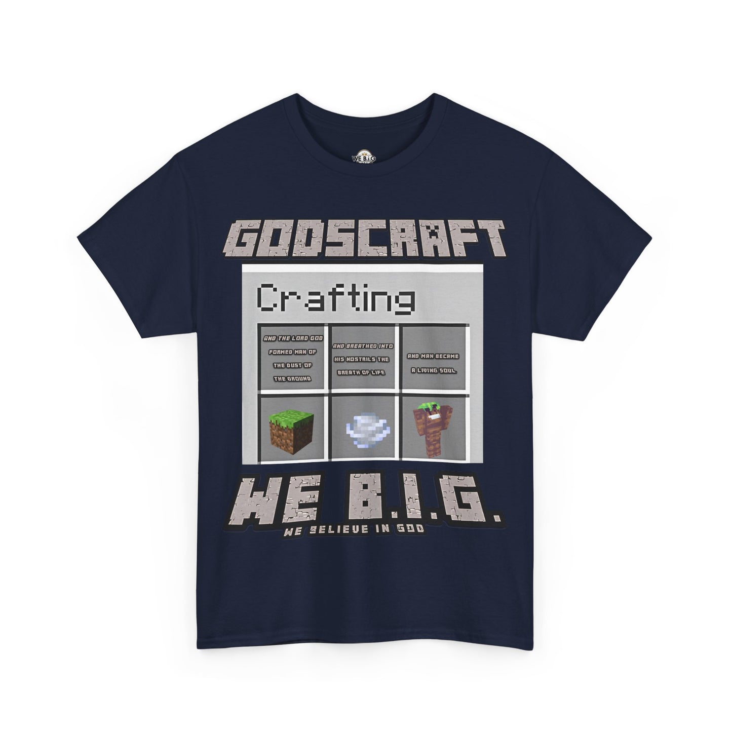 Godscraft Crafting Tee, Gamer Shirt, Minecraft Apparel, Fun Casual Top, Creative Gift for Gamers