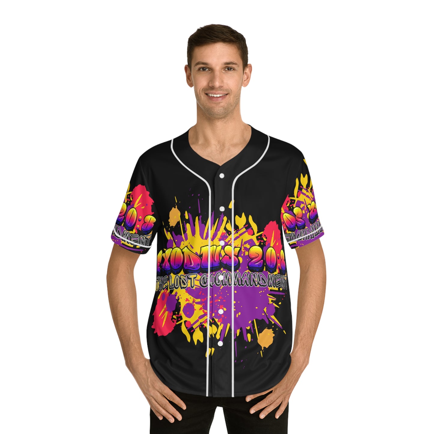 "The Lost Commandment" Baseball Jersey - Bold Exodus 20:8 Design, Sportswear, Summer Style, Casual Outfit, Gift for Sports Fans, Streetwear