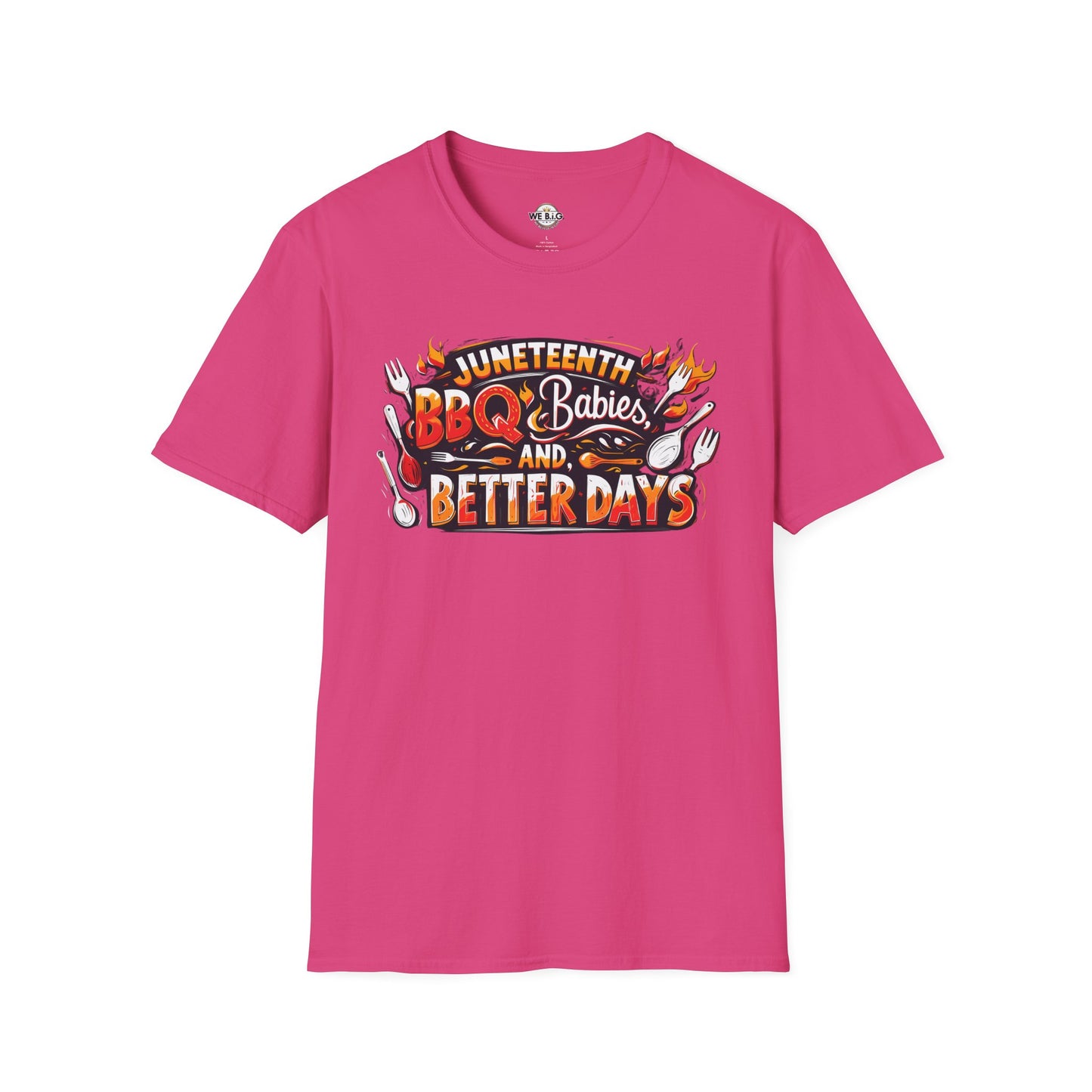 Juneteenth BBQ and Better Days T-Shirt, Unisex Graphic Tee, Summer BBQ Wear, Faith-Based Apparel, Festival Clothing, Gift Idea