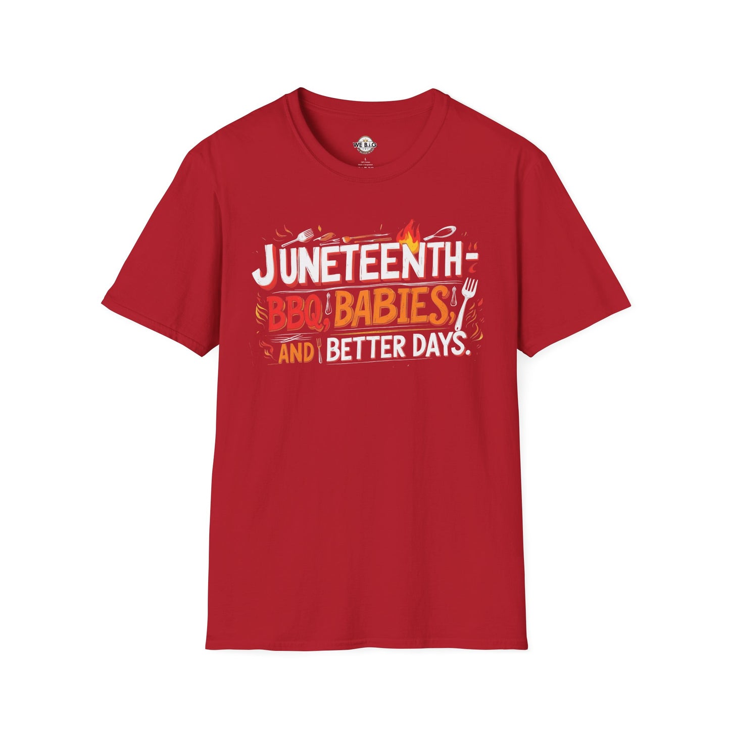 Juneteenth Celebration T-Shirt, Unisex BBQ Tee, Black Casual Wear, Affirmation Shirt, Comfortable Everyday Style