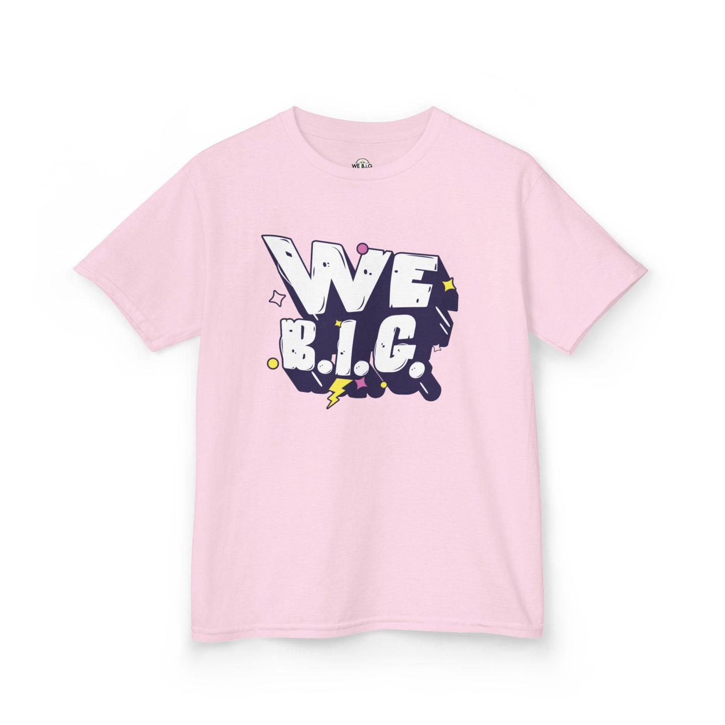 WE B.I.G. - Motivational Kids T-Shirt, Encouraging Cotton Tee for Gifts, Kids Apparel, Positive Vibes