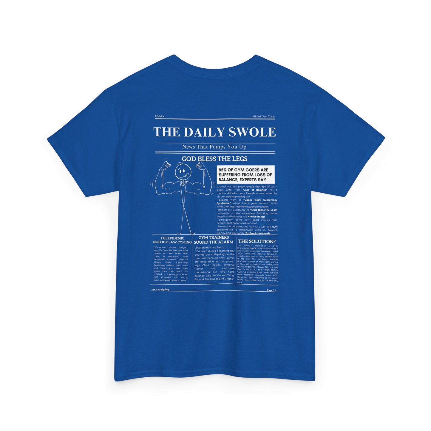 The Daily Swole - God Bless The Legs—Funny Tee