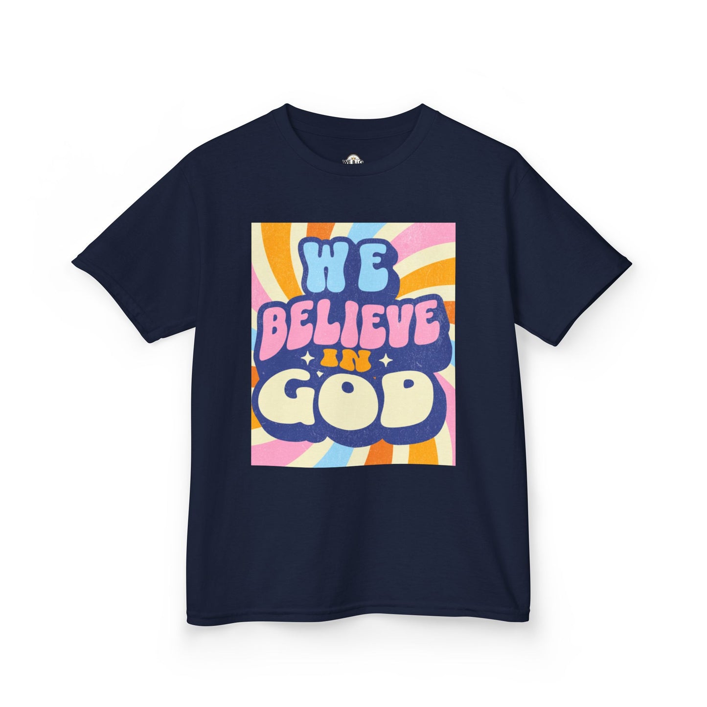 'We Believe in GOD' - Fun Cotton Shirt for Celebrations, Faith-Based Events, Everyday Wear