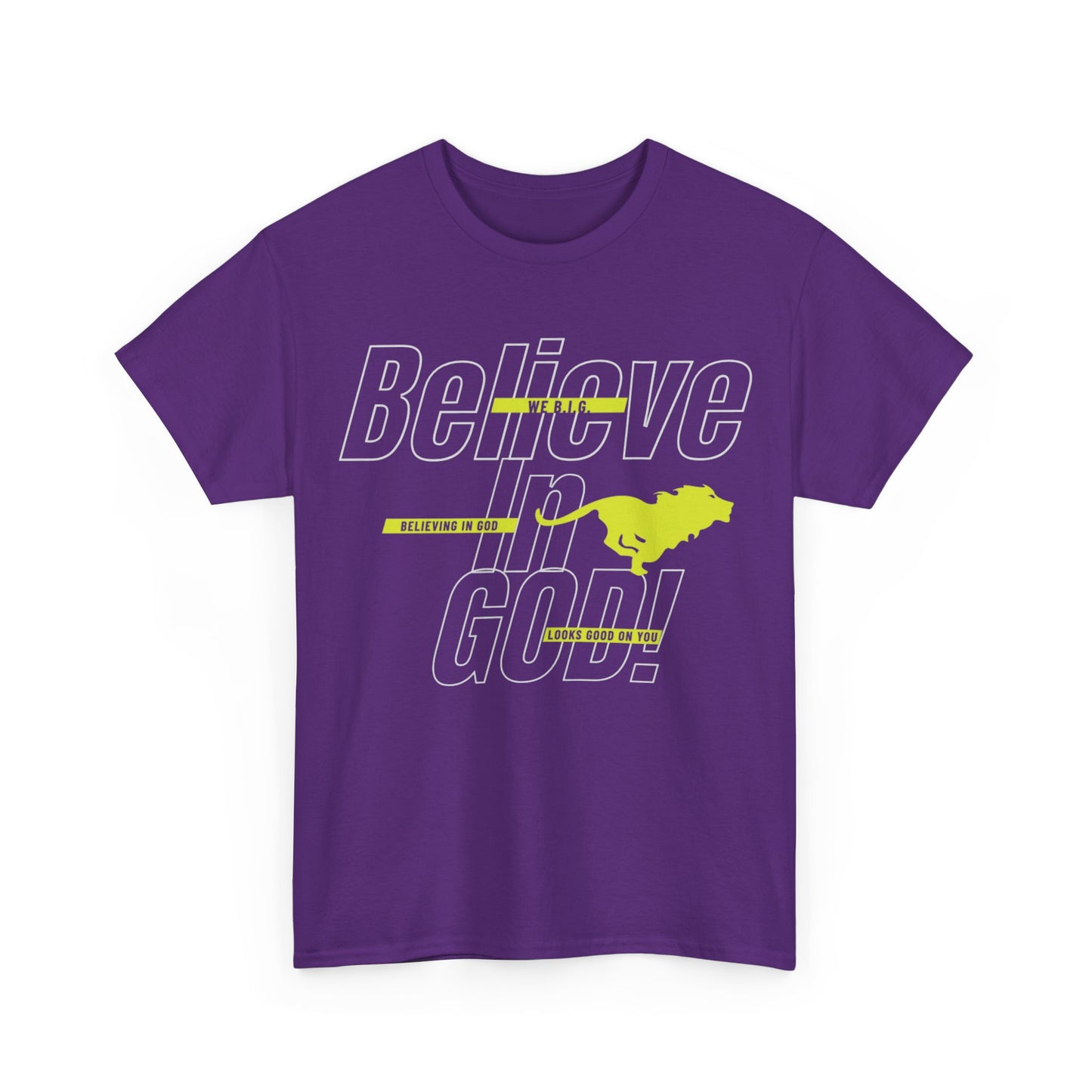 We B.i.G.—Belief-Driven Unisex Heavy Cotton Tee, Motivational Shirt, Everyday Wear, Gifts for Him/Her, Inspirational Apparel, Casual Style