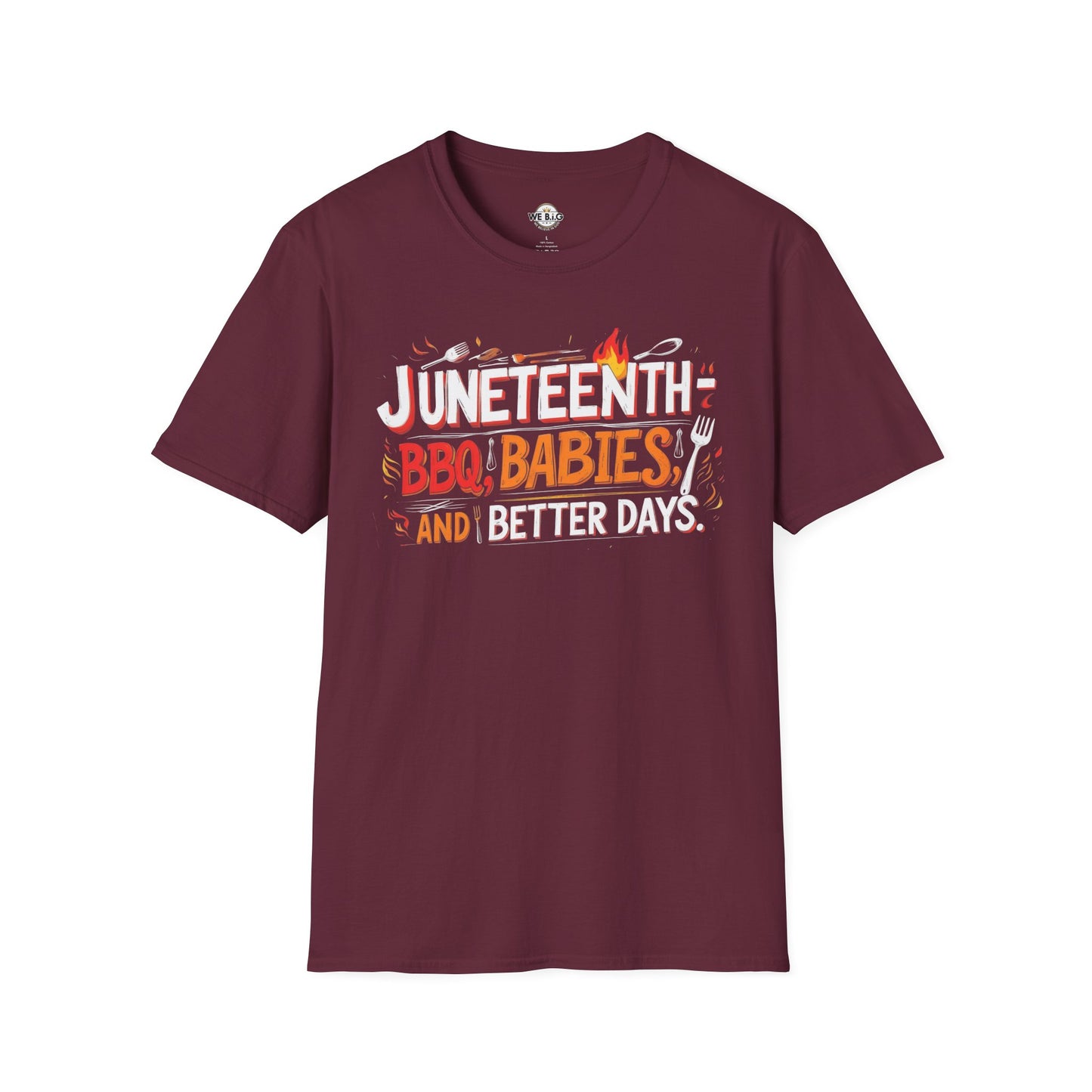 Juneteenth Celebration T-Shirt, Unisex BBQ Tee, Black Casual Wear, Affirmation Shirt, Comfortable Everyday Style