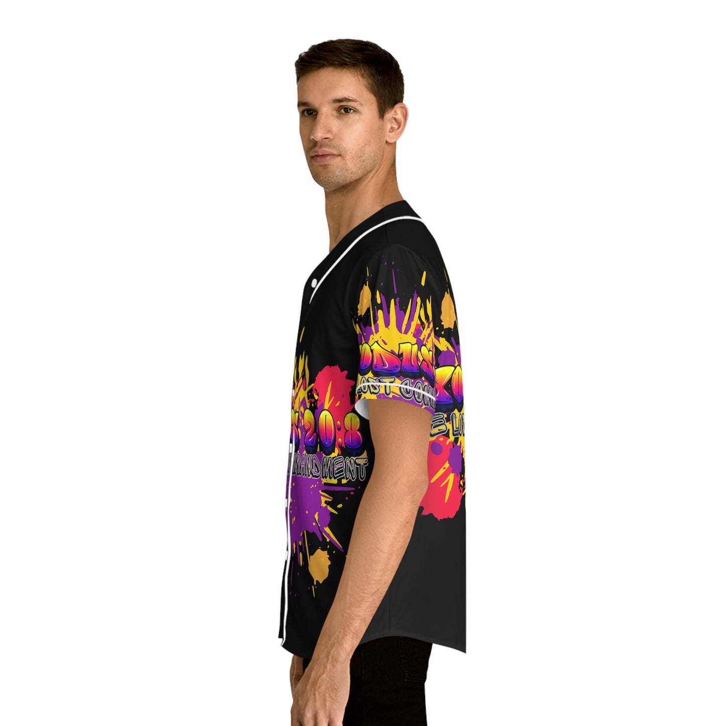 "The Lost Commandment" Baseball Jersey - Bold Exodus 20:8 Design, Sportswear, Summer Style, Casual Outfit, Gift for Sports Fans, Streetwear