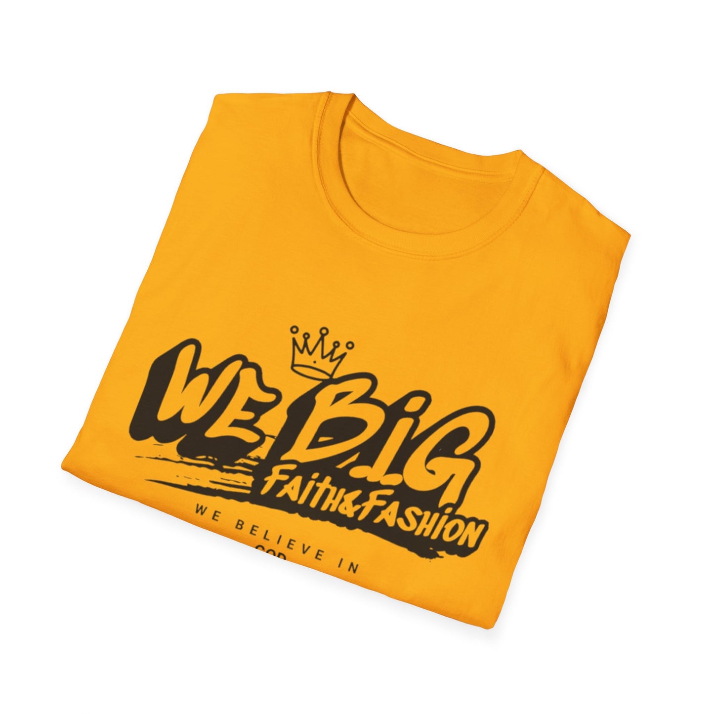 Faith-Inspired Unisex Softstyle T-Shirt | We Big Graphic Tee, Casual Faithwear, Christian Apparel, Gift for Believers, Everyday Comfort