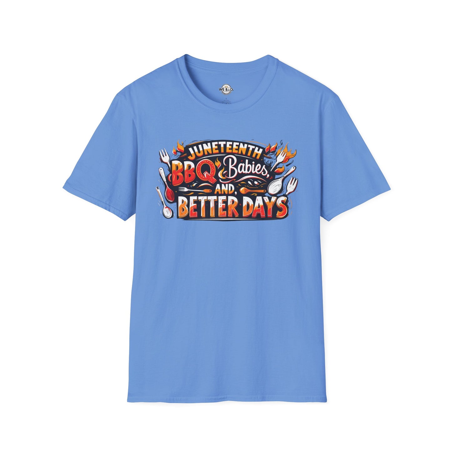 Juneteenth BBQ and Better Days T-Shirt, Unisex Graphic Tee, Summer BBQ Wear, Faith-Based Apparel, Festival Clothing, Gift Idea