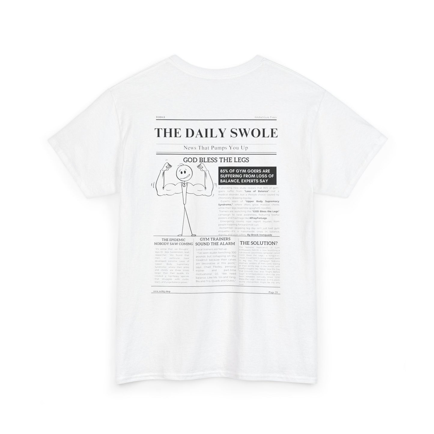 The Daily Swole - God Bless The Legs—Funny Tee
