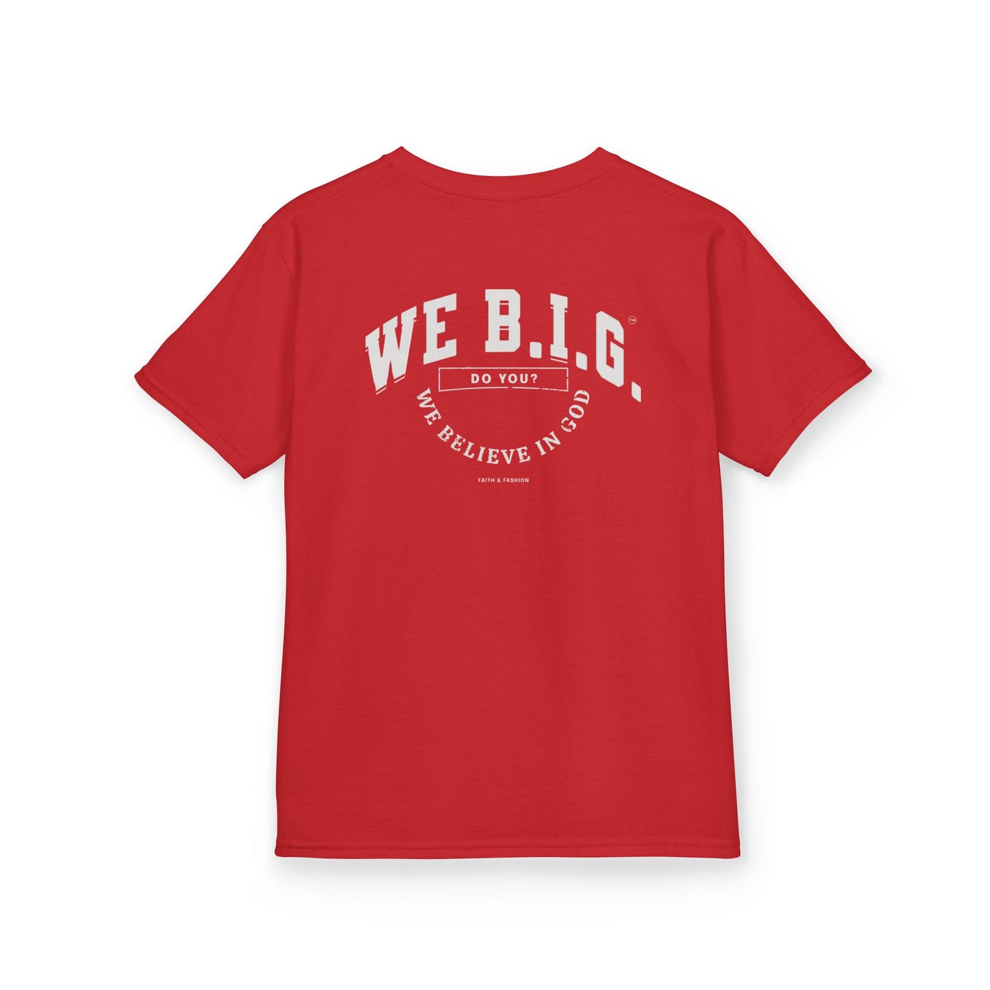 'We Believe in GOD' - Fun Cotton Shirt for Celebrations, Faith-Based Events, Everyday Wear