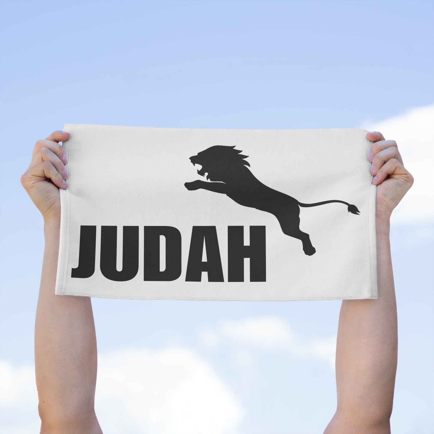 Judah Rally Towel - Motivational Sports Towel, Perfect for Game Days, Tailgating, Gifts for Fans, Gym Workout, Unique Home Decor