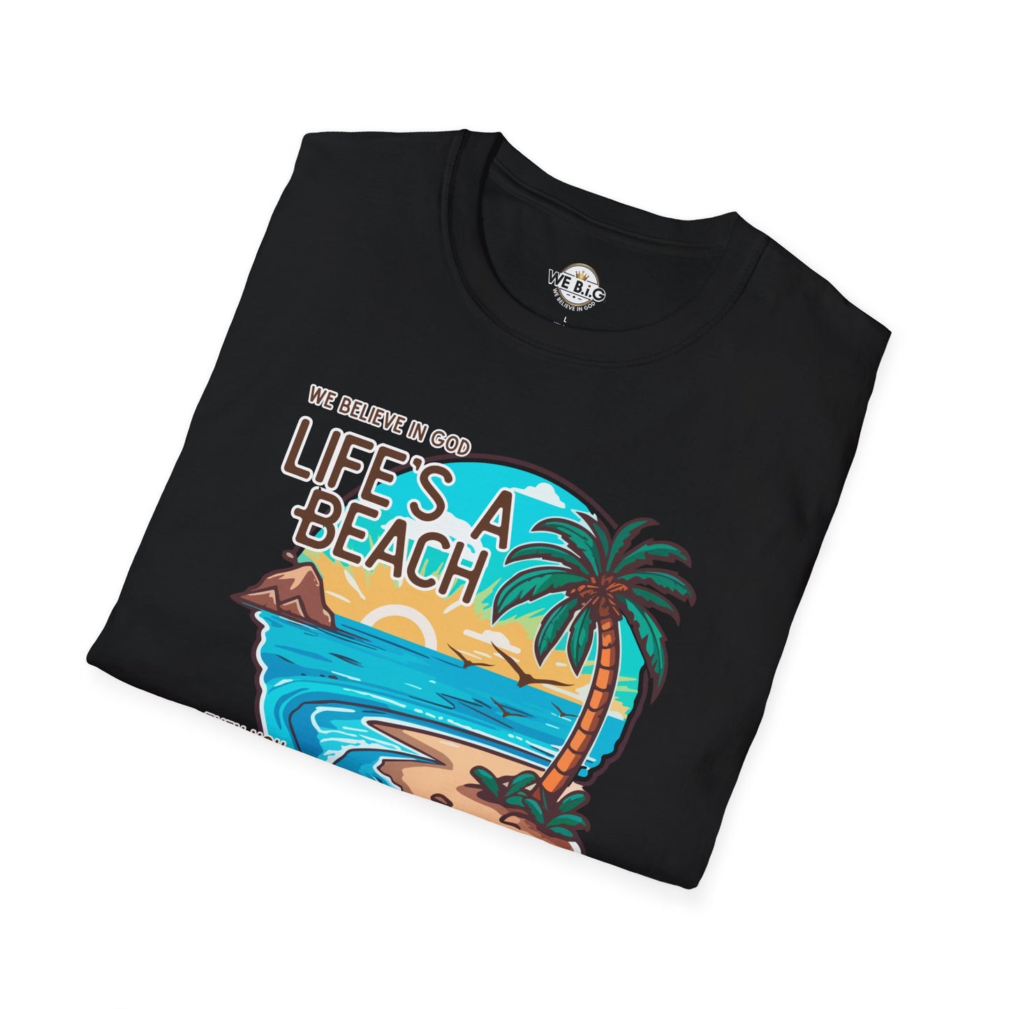 "Life's a Beach, Then You Dive—Beach Life Unisex T-Shirt - Summer Vibes Tee, Vacation Shirt, Gift for Beach Lovers, Coastal Apparel, Island Life Clothing