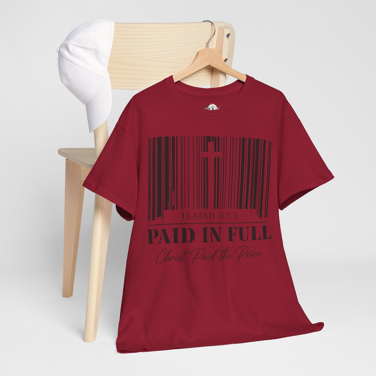 Christian T-Shirt - "Paid in Full" Isaiah 53:5 Faith Tee
