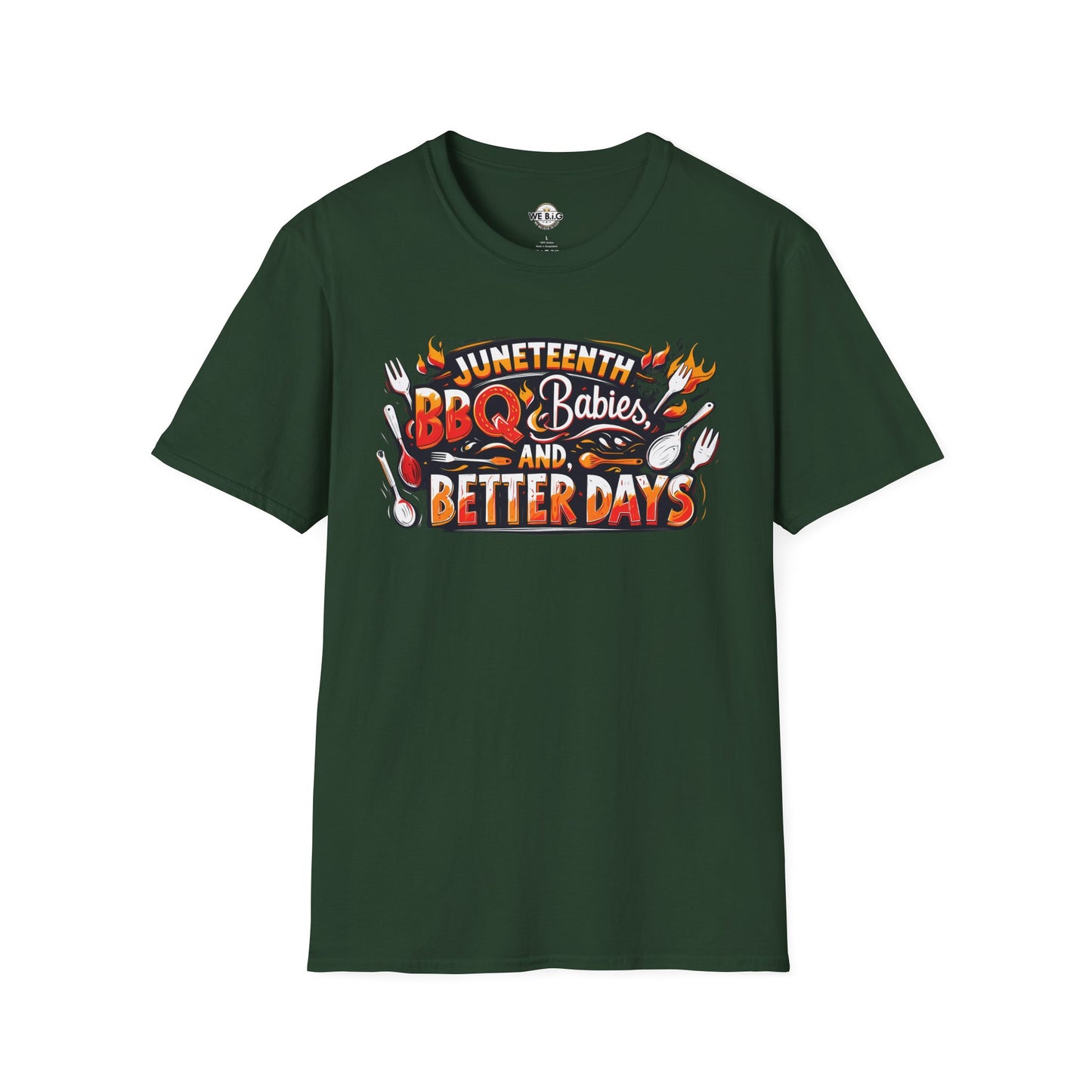 Juneteenth BBQ and Better Days T-Shirt, Unisex Graphic Tee, Summer BBQ Wear, Faith-Based Apparel, Festival Clothing, Gift Idea