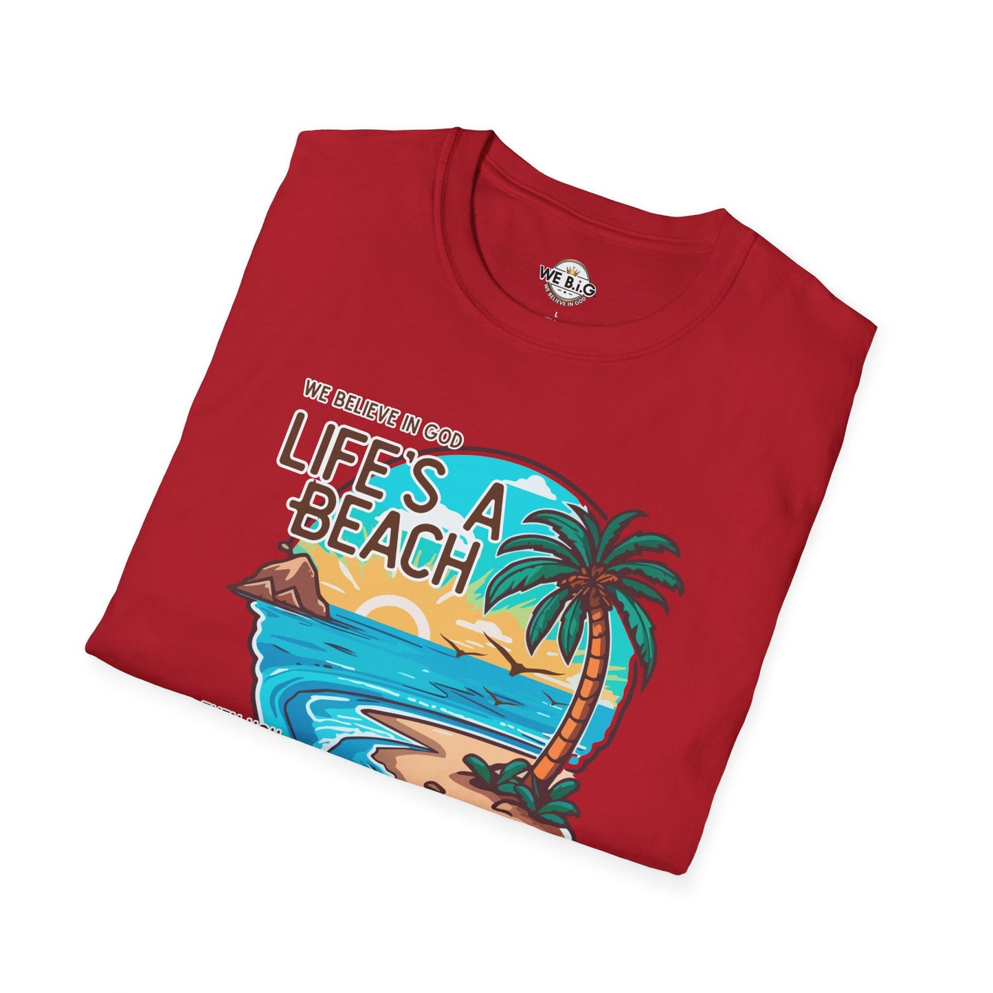 "Life's a Beach, Then You Dive—Beach Life Unisex T-Shirt - Summer Vibes Tee, Vacation Shirt, Gift for Beach Lovers, Coastal Apparel, Island Life Clothing