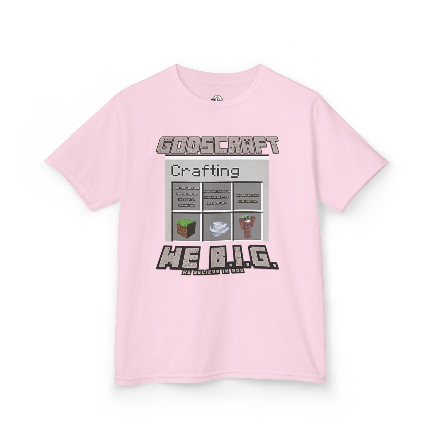 Kids Gaming Tee - Minecraft Crafting Design, Perfect Gift for Gamers, Birthday, Everyday Wear, Casual Fun, Kids Apparel