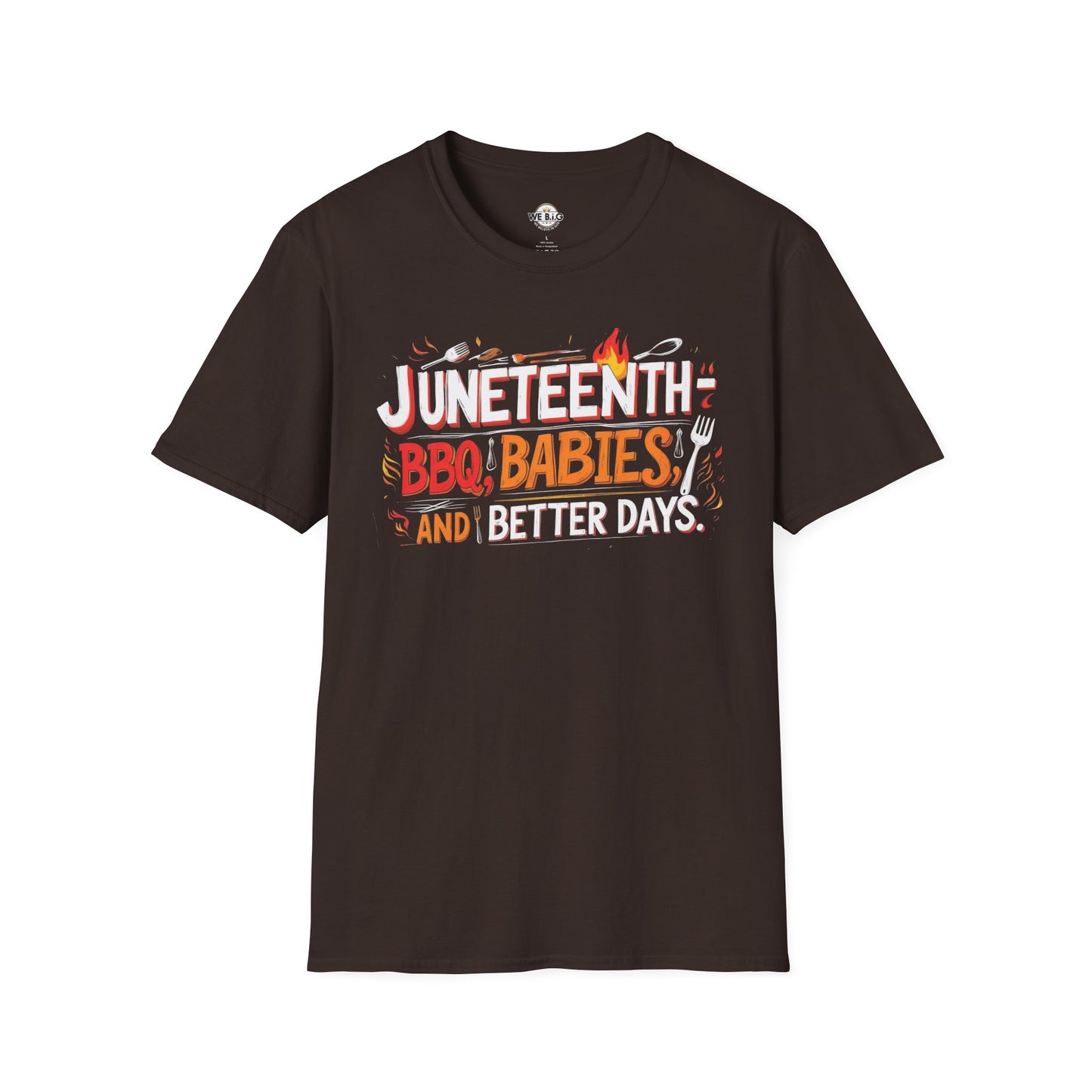Juneteenth Celebration T-Shirt, Unisex BBQ Tee, Black Casual Wear, Affirmation Shirt, Comfortable Everyday Style