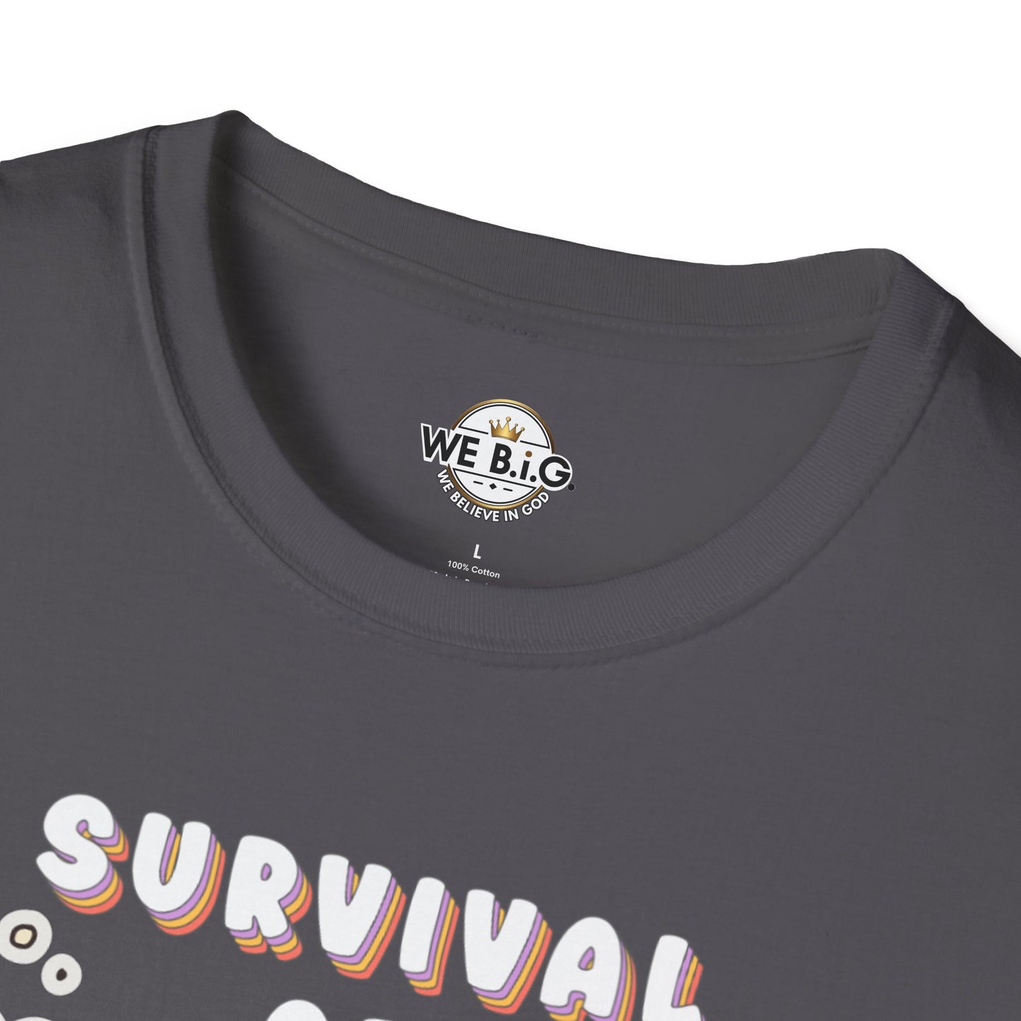 Survival of the Cutest Tee—Cute Cat Character Unisex T-Shirt, Gift for Cat Lovers, Fun Casual Wear, Kawaii Style Apparel