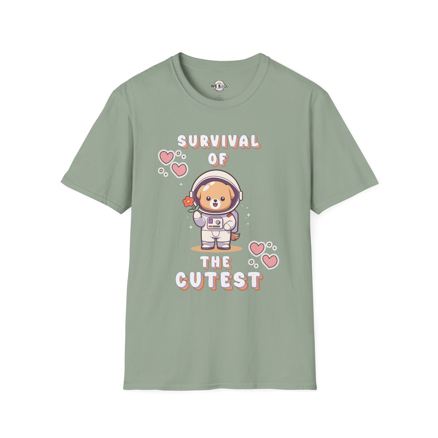 Survival of the Cutest T-Shirt | Cute Astronaut Tee for Kids & Adults | Perfect for Birthdays, Parties, Gifts, Casual Wear
