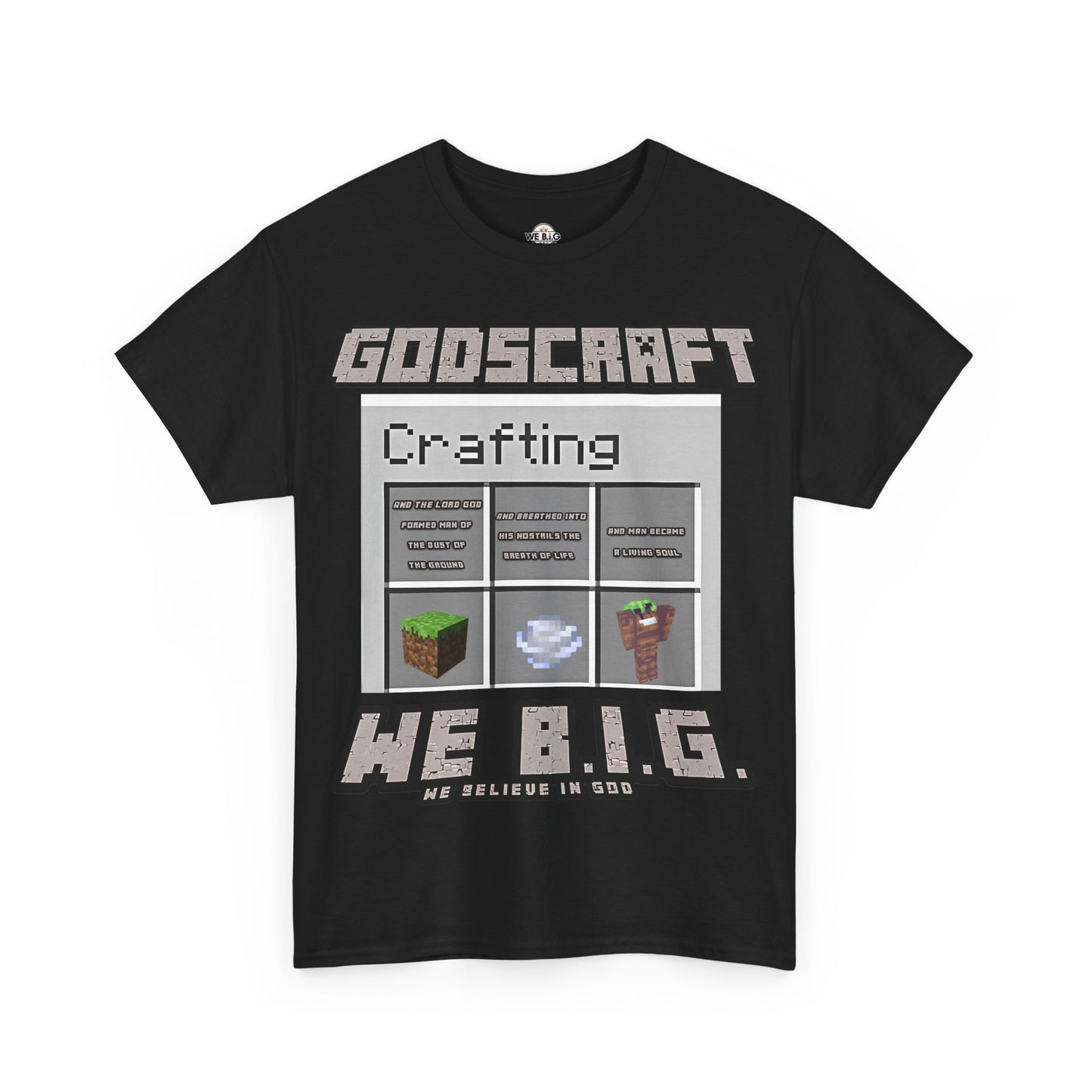 Godscraft Crafting Tee, Gamer Shirt, Minecraft Apparel, Fun Casual Top, Creative Gift for Gamers