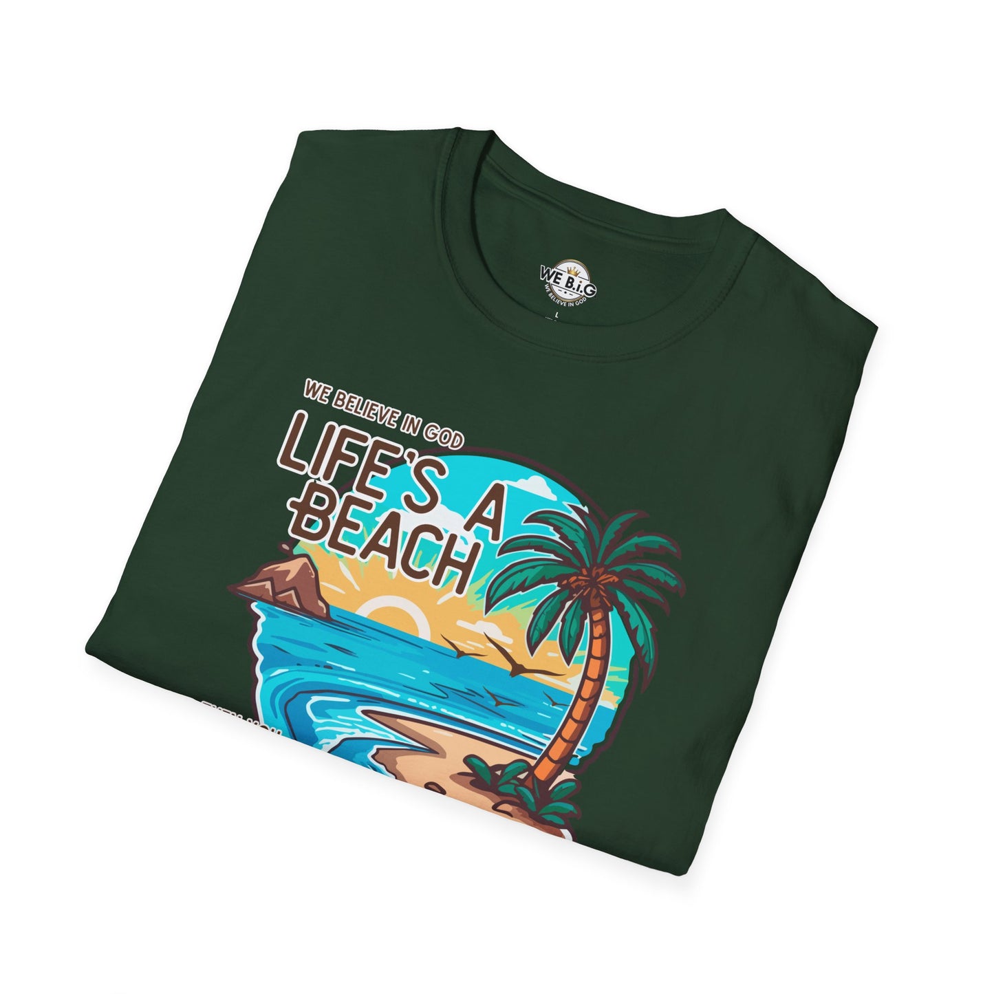 "Life's a Beach, Then You Dive—Beach Life Unisex T-Shirt - Summer Vibes Tee, Vacation Shirt, Gift for Beach Lovers, Coastal Apparel, Island Life Clothing
