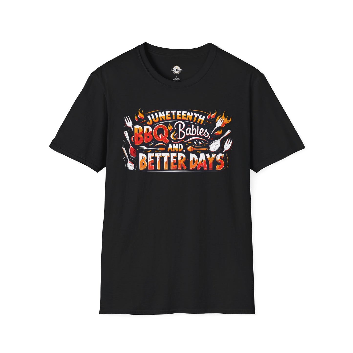 Juneteenth BBQ and Better Days T-Shirt, Unisex Graphic Tee, Summer BBQ Wear, Faith-Based Apparel, Festival Clothing, Gift Idea