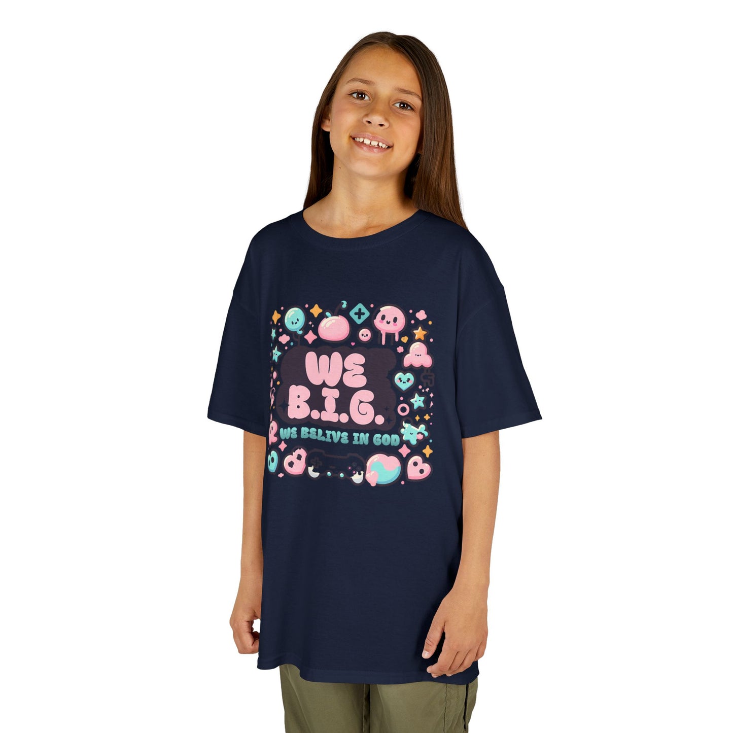 We B.i.G. Kids Graphic Tee - We B.I.G. Design, Fun Summer Outfits, Birthday Gift, Playful Apparel, Gaming Enthusiasts