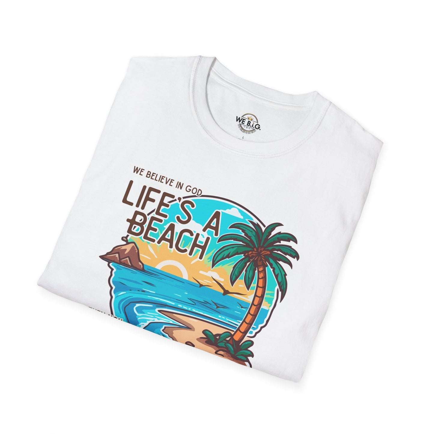 "Life's a Beach, Then You Dive—Beach Life Unisex T-Shirt - Summer Vibes Tee, Vacation Shirt, Gift for Beach Lovers, Coastal Apparel, Island Life Clothing