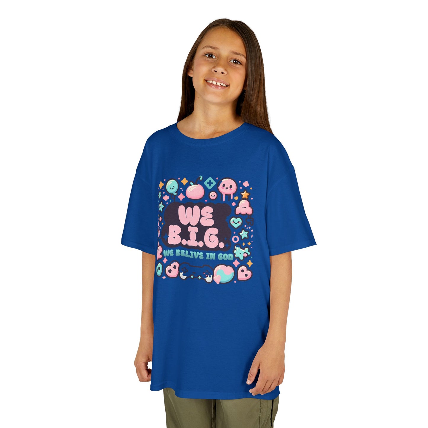 We B.i.G. Kids Graphic Tee - We B.I.G. Design, Fun Summer Outfits, Birthday Gift, Playful Apparel, Gaming Enthusiasts