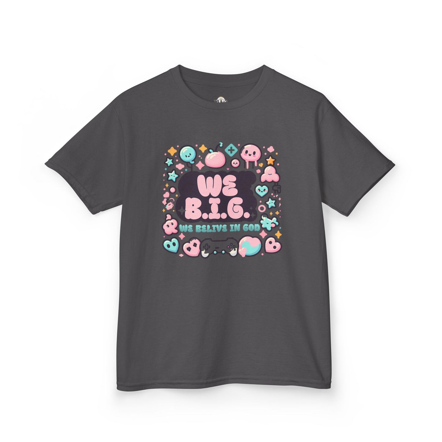 We B.i.G. Kids Graphic Tee - We B.I.G. Design, Fun Summer Outfits, Birthday Gift, Playful Apparel, Gaming Enthusiasts