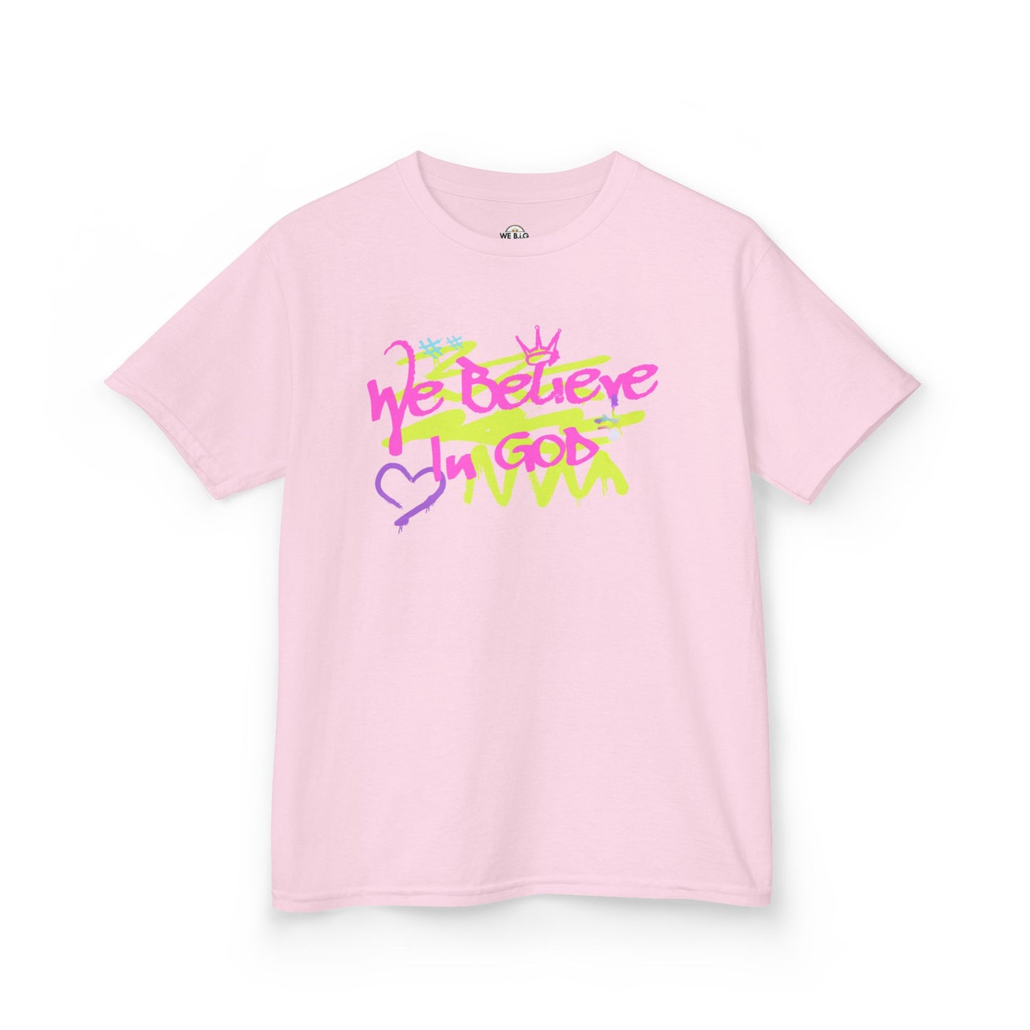 We Believe In God Inspirational Youth Shirt, Christian Kids Clothing