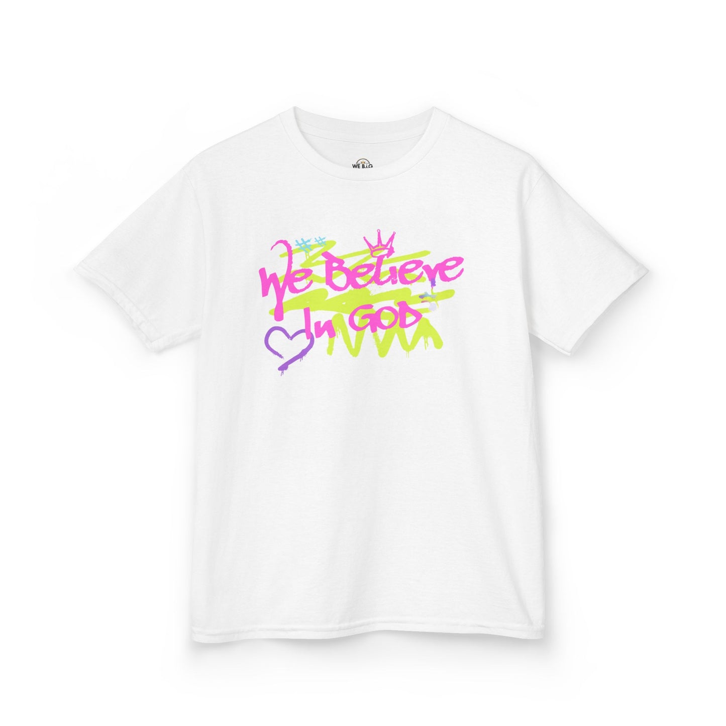 We Believe In God Inspirational Youth Shirt, Christian Kids Clothing