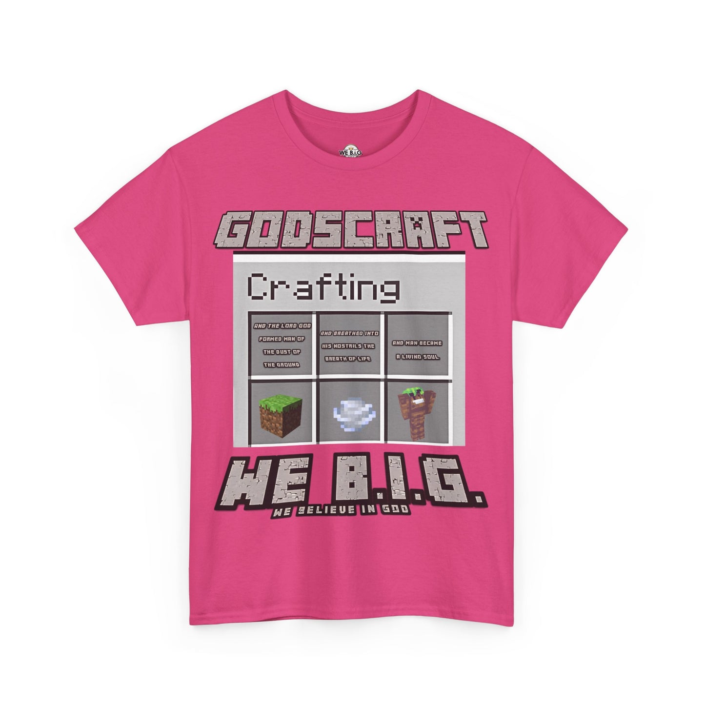 Godscraft Crafting Tee, Gamer Shirt, Minecraft Apparel, Fun Casual Top, Creative Gift for Gamers