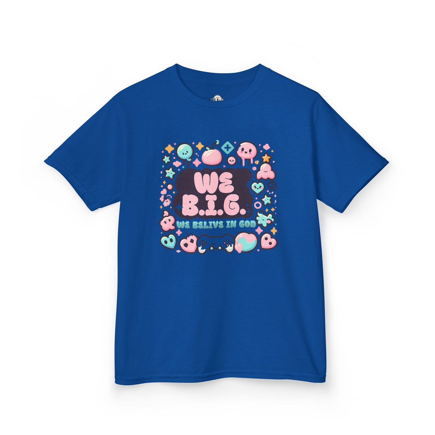 We B.i.G. Kids Graphic Tee - We B.I.G. Design, Fun Summer Outfits, Birthday Gift, Playful Apparel, Gaming Enthusiasts