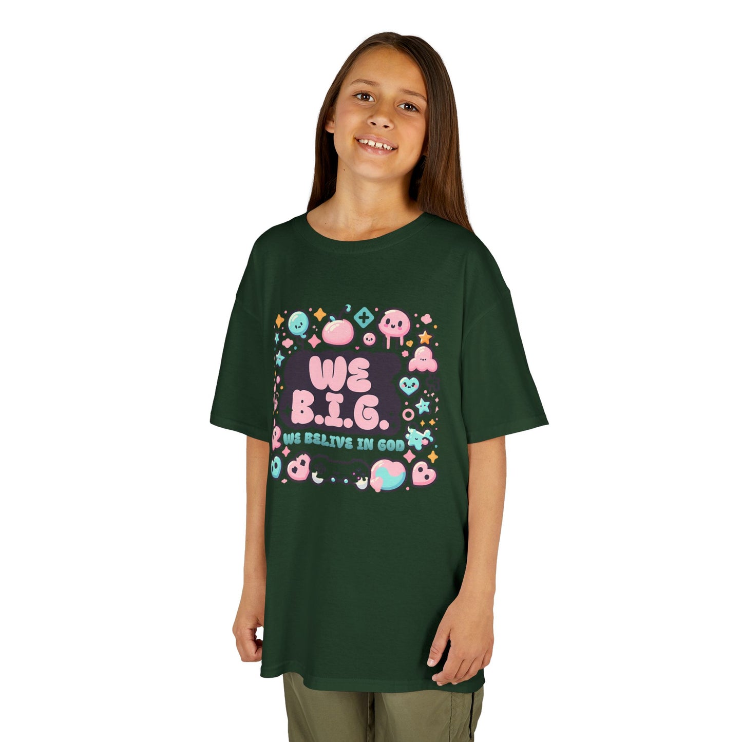 We B.i.G. Kids Graphic Tee - We B.I.G. Design, Fun Summer Outfits, Birthday Gift, Playful Apparel, Gaming Enthusiasts