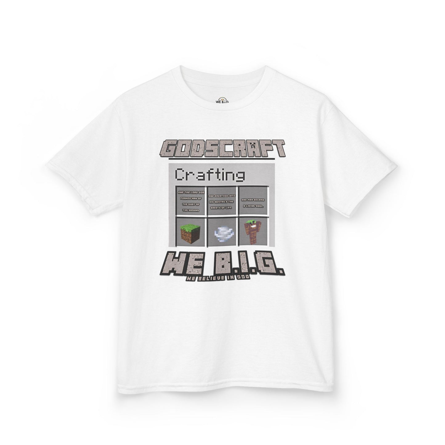 Kids Gaming Tee - Minecraft Crafting Design, Perfect Gift for Gamers, Birthday, Everyday Wear, Casual Fun, Kids Apparel